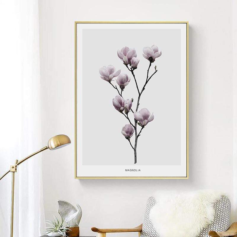 LaLe Living Bild Leinwanddruck Magnolia A4 21x30cm Großer Ausverkauf