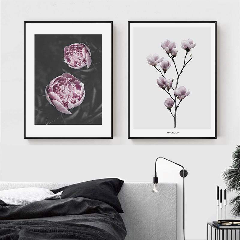 LaLe Living Bild Leinwanddruck Magnolia A4 21x30cm Großer Ausverkauf