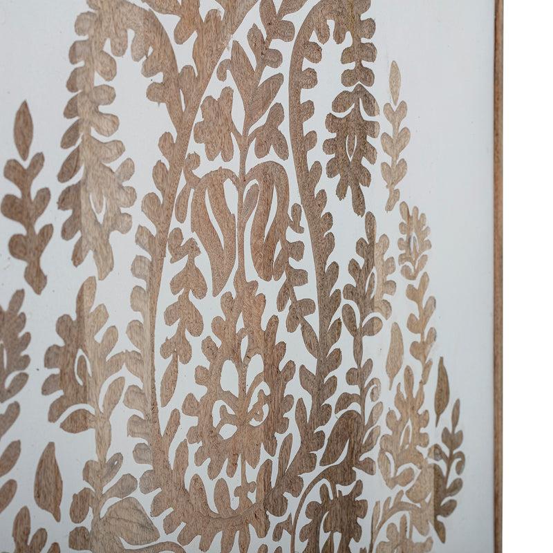 Bloomingville CREATIVE COLLECTION Nevil Wanddekoration, Weiá, Mangoholz Saisonschlussverkauf