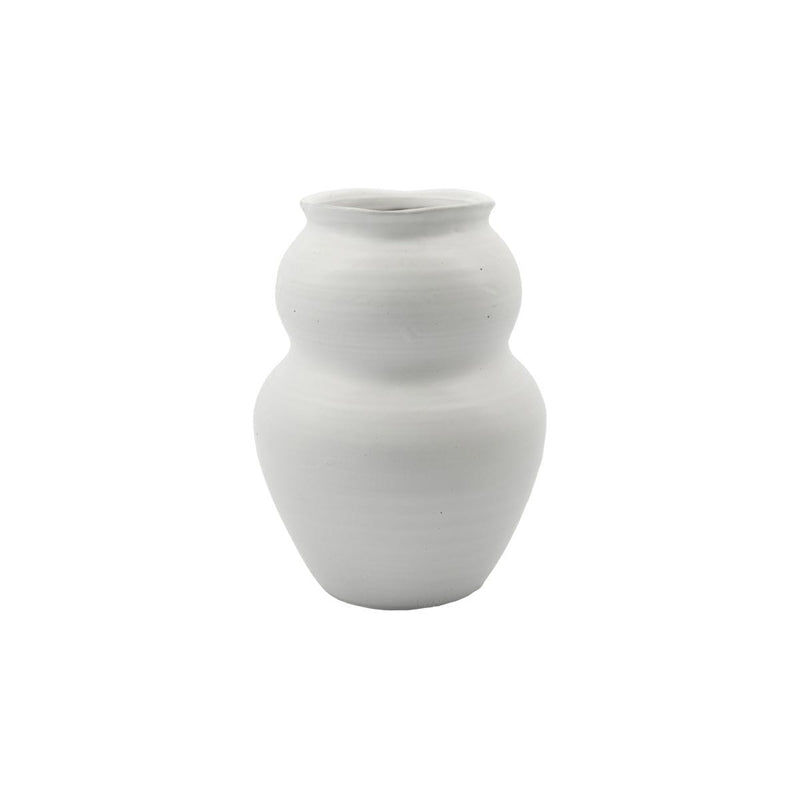 House Doctor Vase Juno Weiß aus Porzellanerde