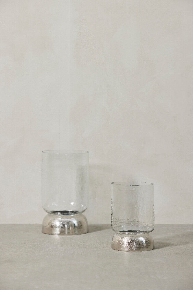 Lene Bjerre Kerzenständer Sandia Silber H:28,7cm Sonderangebot der Fabrik