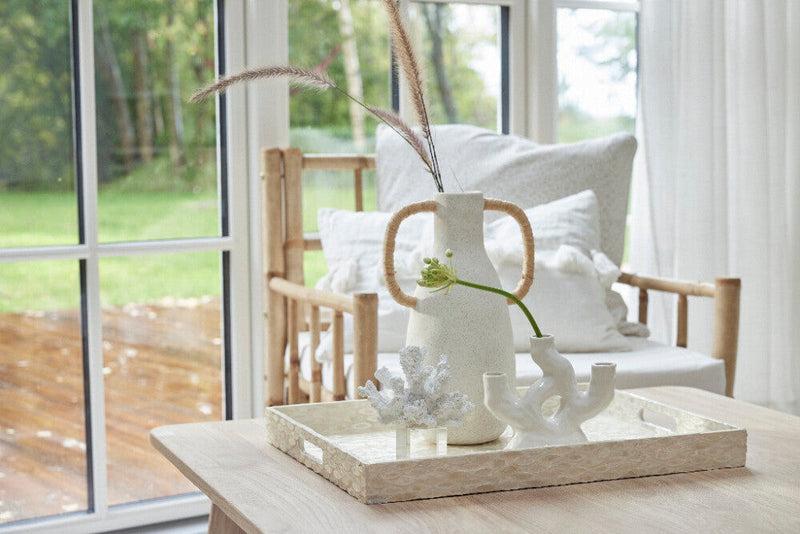 Lene Bjerre Vase Ayelle Offwhite H:33,5cm Speichern exportieren