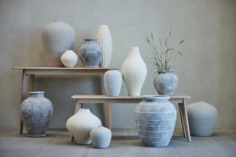 Lene Bjerre Vase Anna Grau L:28cm Rabatt