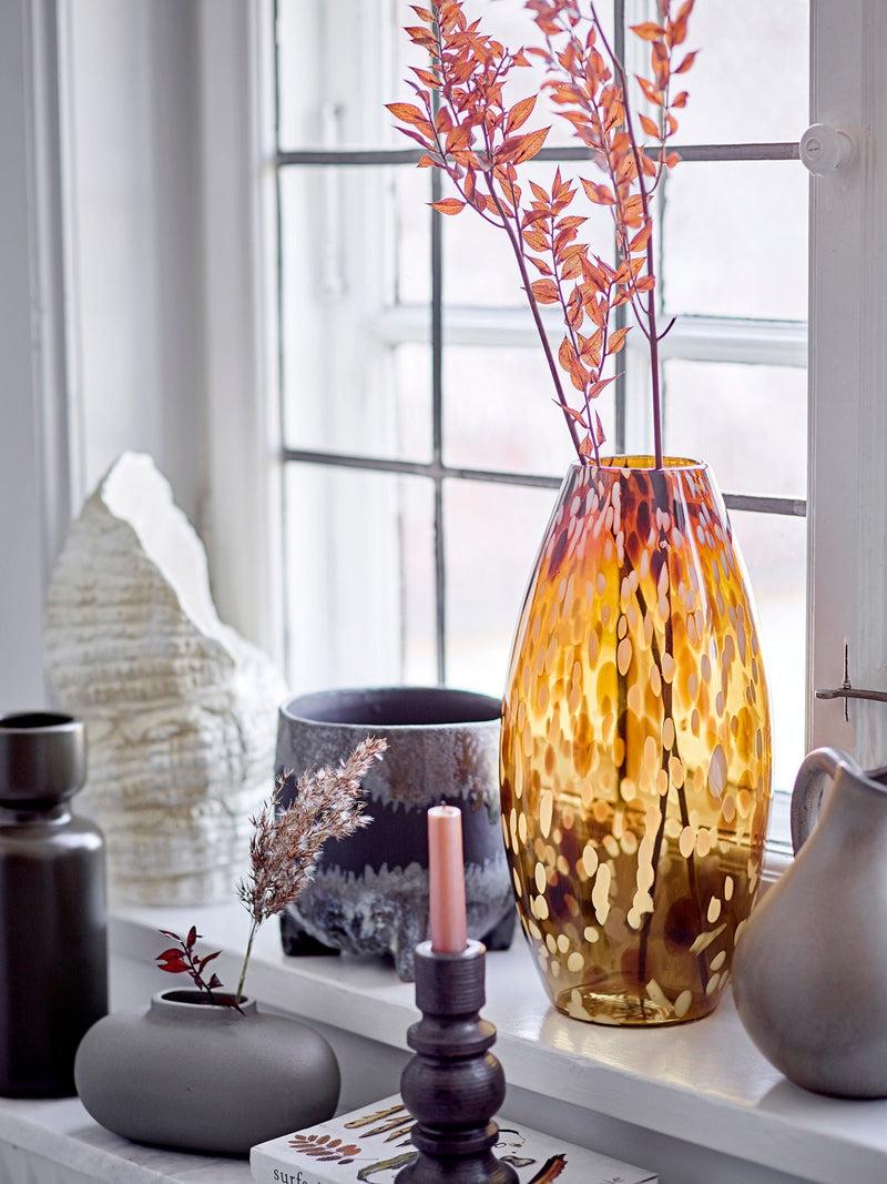 Bloomingville Daraz Vase, Braun, Glas Weihnachtsangebot