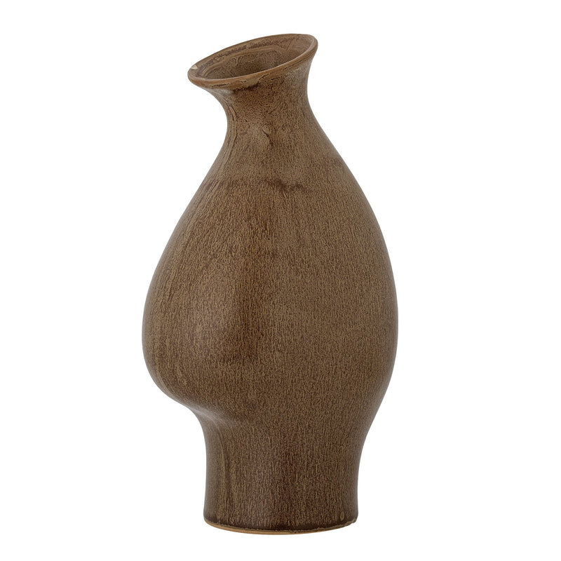 Bloomingville Celin Vase, Braun, Steingut
