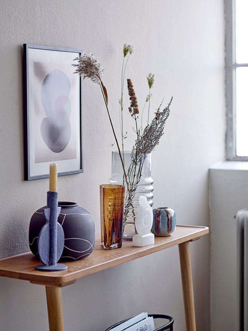 Bloomingville Belma Vase, Grau, Glas Top Angebot