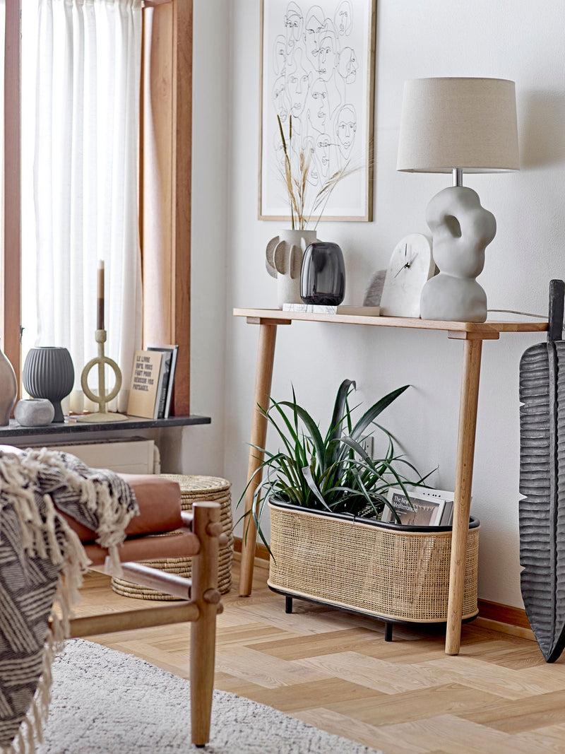 Bloomingville Dagny Vase, Schwarz, Steingut Online Outlet
