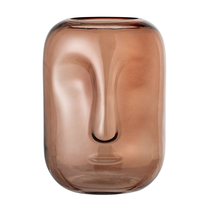 Bloomingville Amida Vase, Braun, Glas