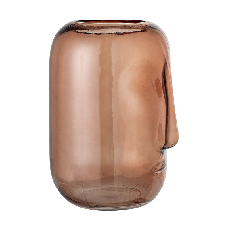 Bloomingville Amida Vase, Braun, Glas Große Rabatte