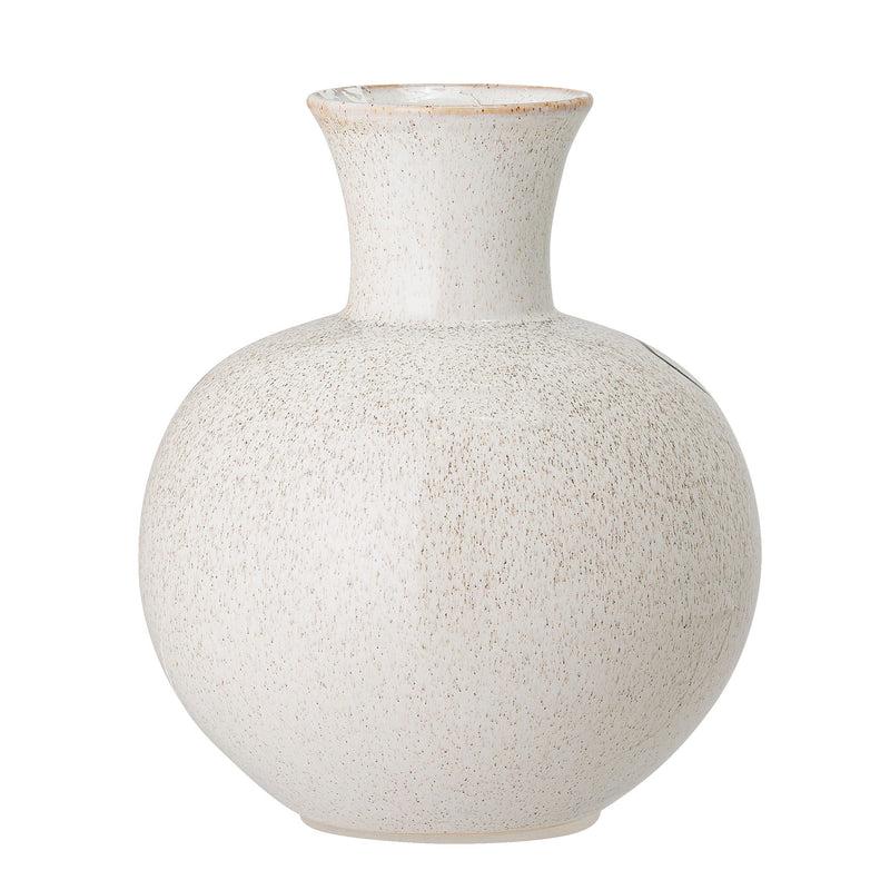 Bloomingville Irini Vase, Weiß, Steingut Neuheiten