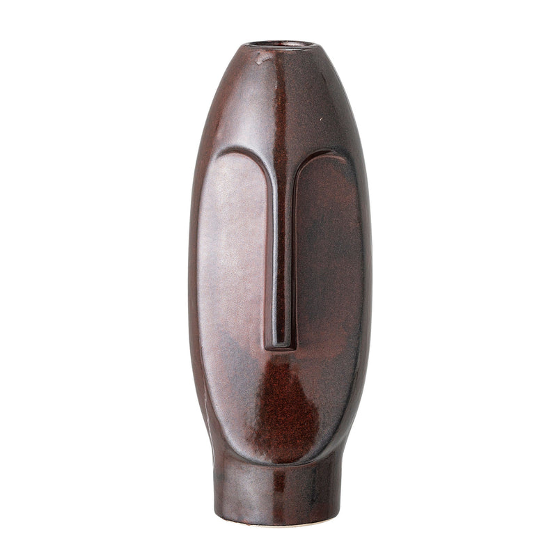 Bloomingville Daviid Vase, Braun, Steingut Kauf eins, bekomm eins gratis