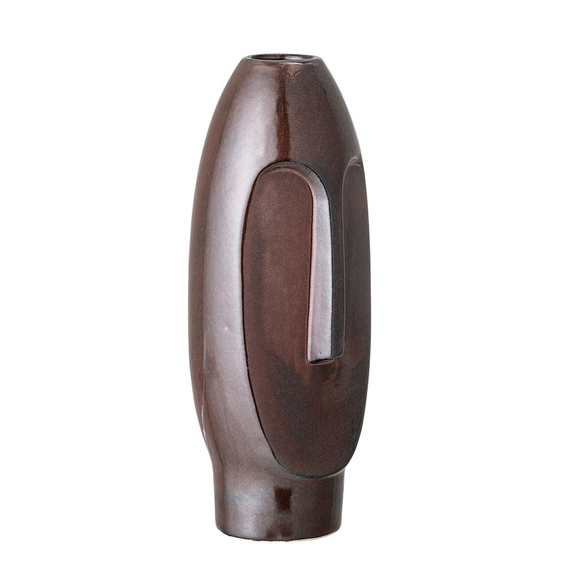 Bloomingville Daviid Vase, Braun, Steingut Kauf eins, bekomm eins gratis