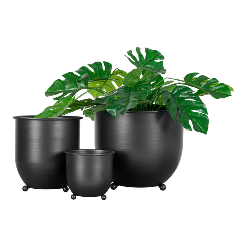 House Nordic Nova Blumentop 3er Set in Schwarz Super Sparpreis