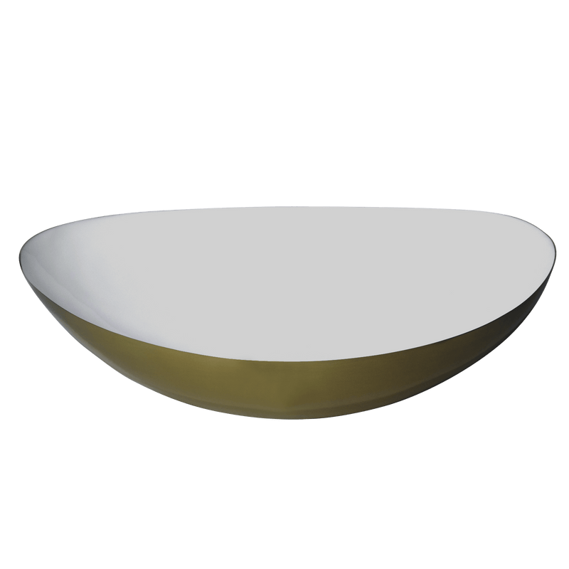 LaLe Living Schale Glam aus Eisen in Gold/Weiß, 23,5 x 19,5 cm Meist gekauft