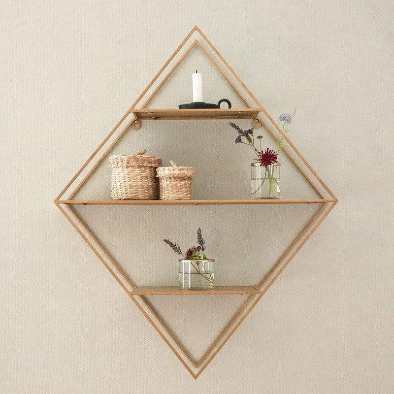 LaLe Living Wandregal "Elmas" aus Eisen, 76x65cm Flash Sale
