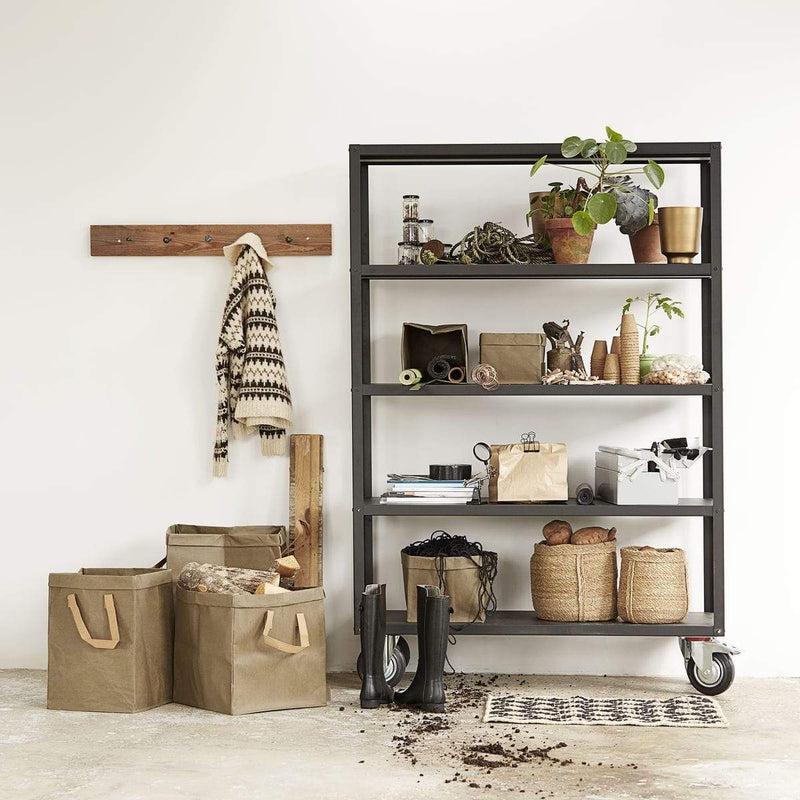 House Doctor Regal mit 4 Rollen Trolley Mattschwarz Super Sparpreis