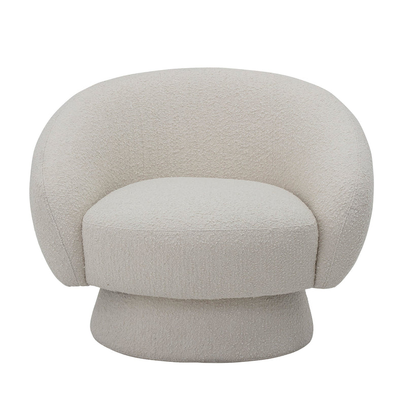Bloomingville Ted Loungesessel, Weiá, Polyester