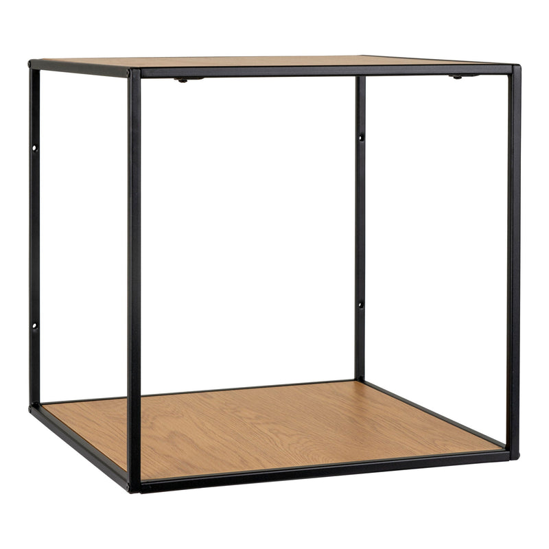 House Nordic Vita Wandregal Würfel Schwarz/Braun Outlet