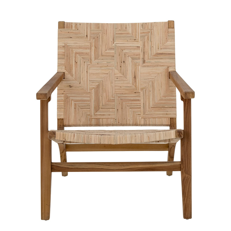 Bloomingville CREATIVE COLLECTION Mills Loungesessel, Braun, Rattan