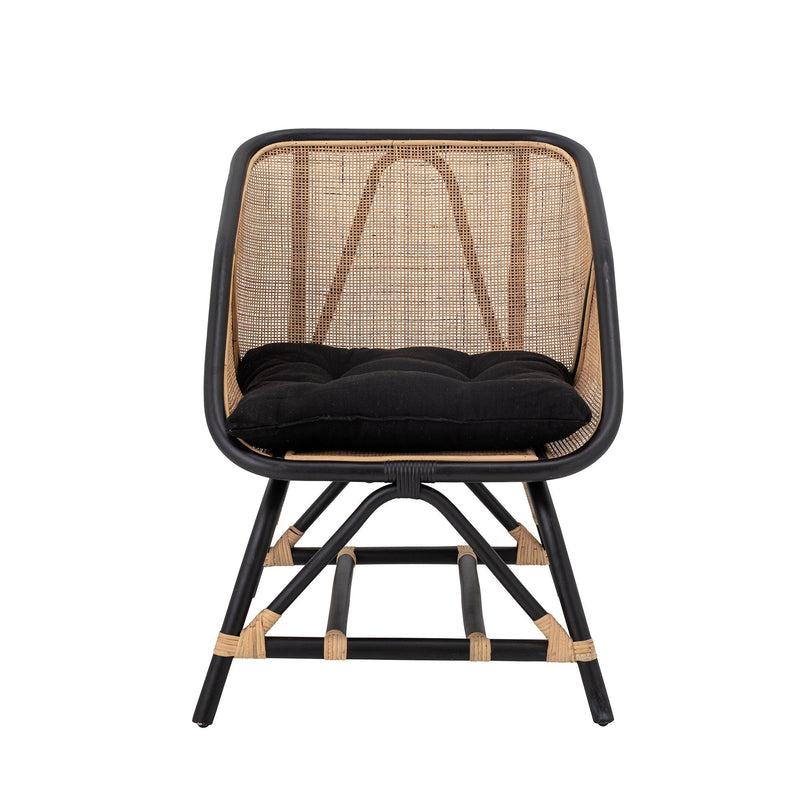 Bloomingville Loue Loungesessel, Schwarz, Rattan Online Shopping