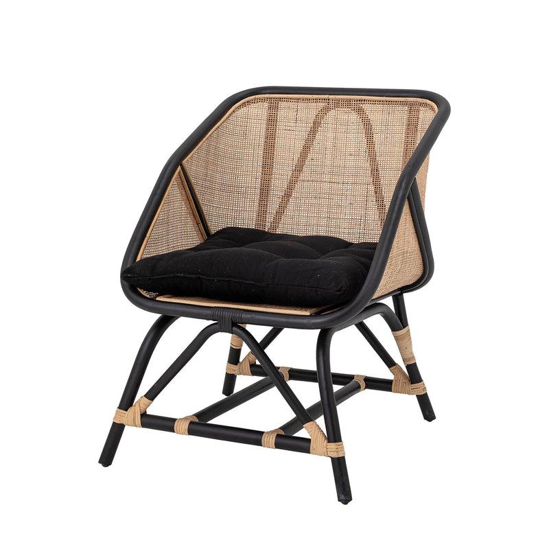 Bloomingville Loue Loungesessel, Schwarz, Rattan Online Shopping