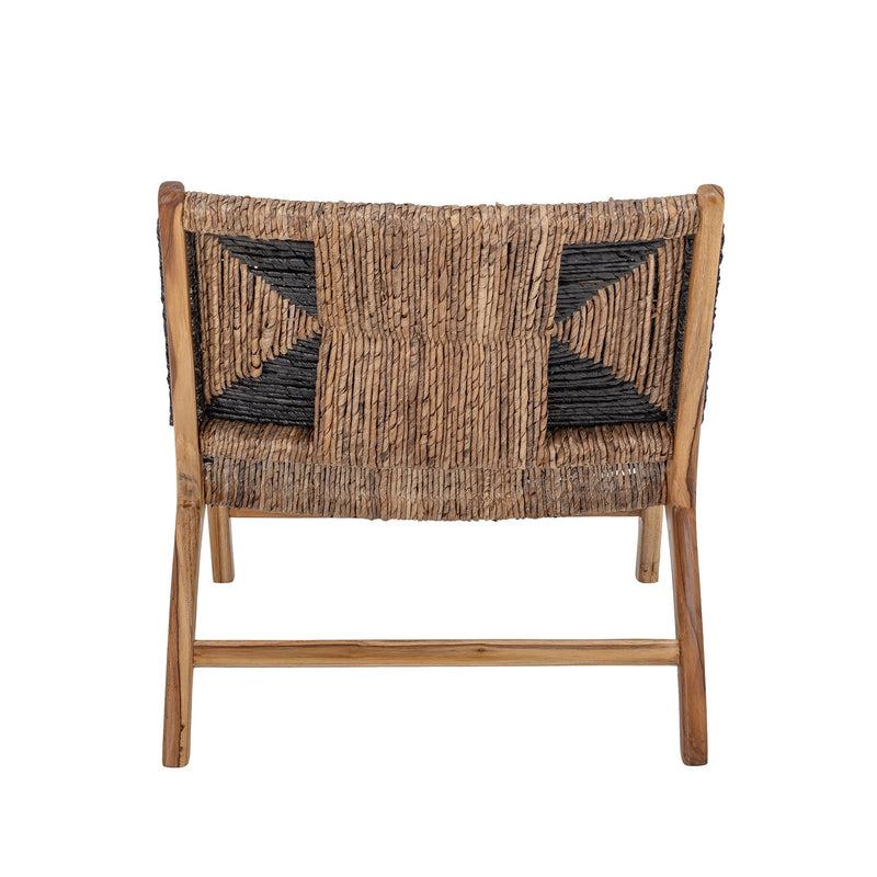 Bloomingville CREATIVE COLLECTION Grant Loungesessel, Schwarz, Teakholz Muttertagsangebot