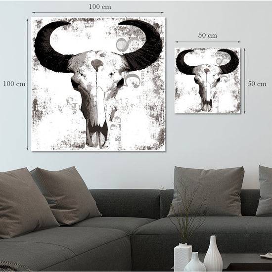 Queen Kerosin Acrylglasbild - Bulls Skull Black Fabrikverkauf