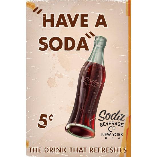 Queen Kerosin Blechschild - Have A Soda im Angebot