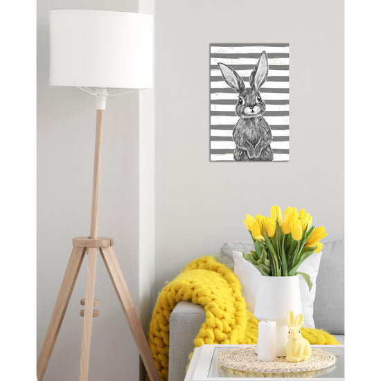 Queen Kerosin Blechschild - Black Rabbit with stripes Online