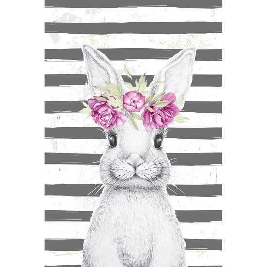 Queen Kerosin Blechschild - Rabbit Girl with stripes Outlet
