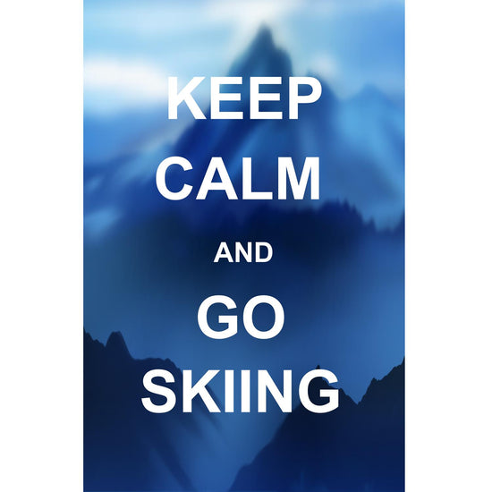 Queen Kerosin Blechschild - Keep Calm And Go Skiing Schlussverkauf