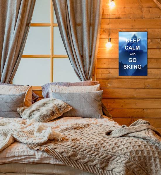 Queen Kerosin Blechschild - Keep Calm And Go Skiing Schlussverkauf