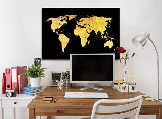 Queen Kerosin Blattgold Bild - World Map Nur für heute