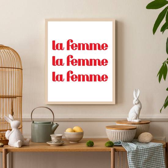Queen Kerosin Rahmenbild - La Femme La Femme La Femme Verkauf