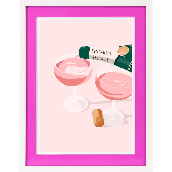 Queen Kerosin Rahmenbild mit Acrylpassepartout - Champagne Darling Schlussverkauf