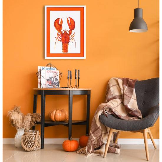 Queen Kerosin Rahmenbild mit Acrylpassepartout - Pop Lobster Günstiger Verkauf