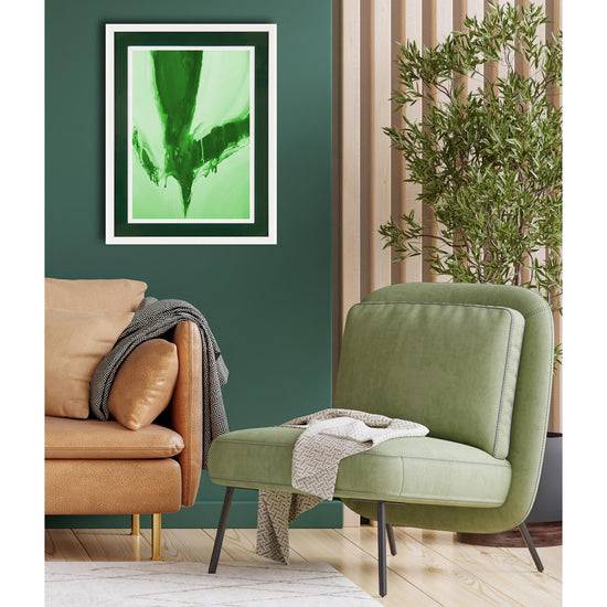 Queen Kerosin Rahmenbild mit Acrylpassepartout - Abstract Art Outlet