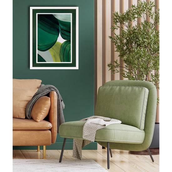 Queen Kerosin Rahmenbild mit Acrylpassepartout - Green Down Online