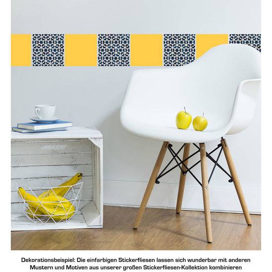 Queen Kerosin Stickerfliesen - Color Yellow 12er-Set Online