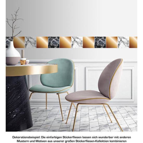 Queen Kerosin Stickerfliesen - Color Copper 12er-Set Outlet