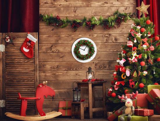 Queen Kerosin Christmas Fir Wreath Acrylglas-Uhr Blitzverkäufe