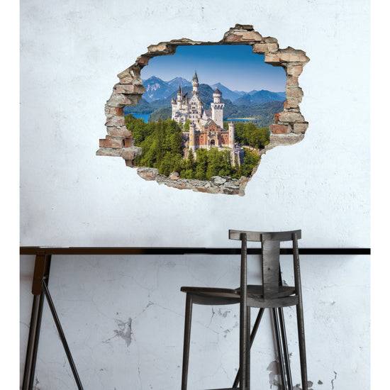 Queen Kerosin 3D Wandtattoo - Schloss Neuschwanstein Schlussverkauf