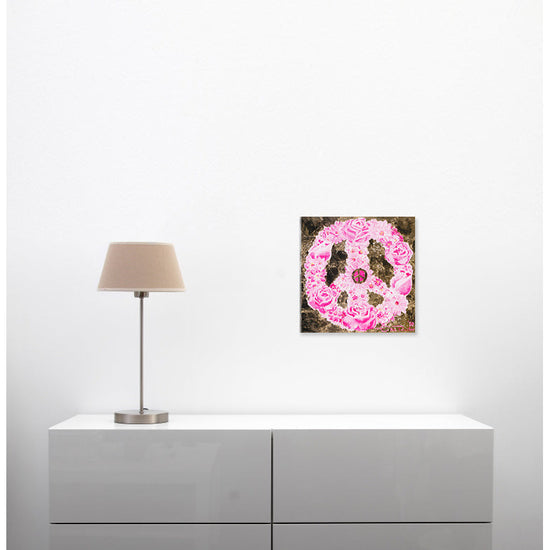 Queen Kerosin Leinwandbild - Peace Flower Forever Hotsell