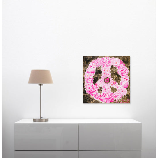 Queen Kerosin Leinwandbild - Peace Flower Forever Hotsell