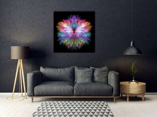 Queen Kerosin Acrylglasbild - Tricolor Explosion Sonderangebot der Fabrik