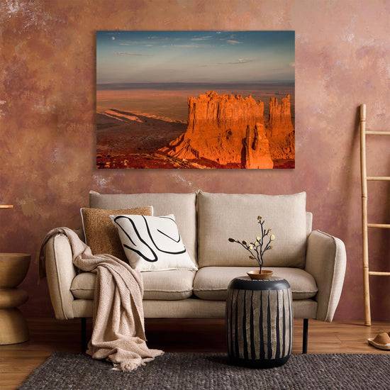 Queen Kerosin Acrylglasbild - MOON OVER MONUMENT VALLEY Blitzverkäufe