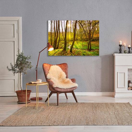 Queen Kerosin Acrylglasbild - Morgenstimmung im Wald Black Friday