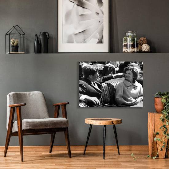 Queen Kerosin Acrylglasbild - John F. Kennedy & Jackie Kennedy Speichern exportieren