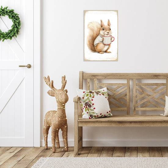 Queen Kerosin Blechschild - Christmas Squirrel Osterangebot