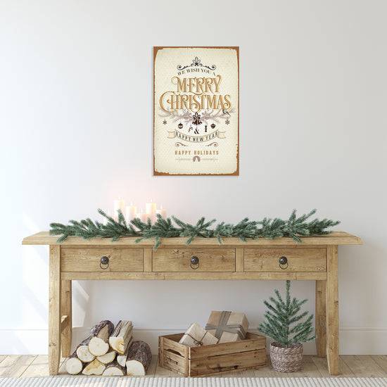Queen Kerosin Blechschild - Happy Holidays Valentinstagsangebot
